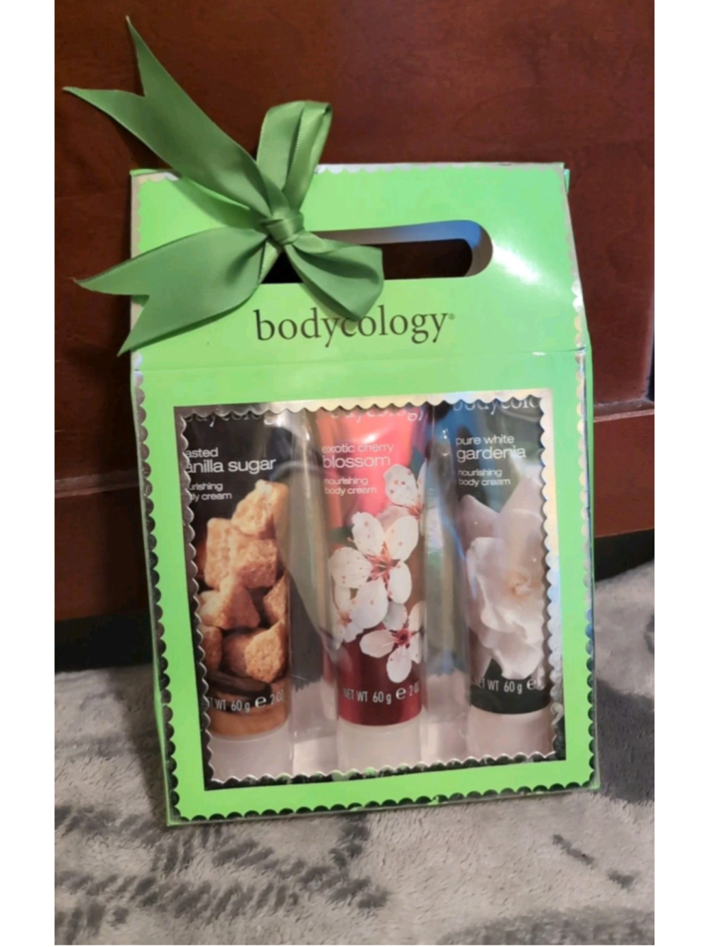 Bodycology Body Cream Sampler CherryBlossom Toasted Sugar Vanilla White Gardenia